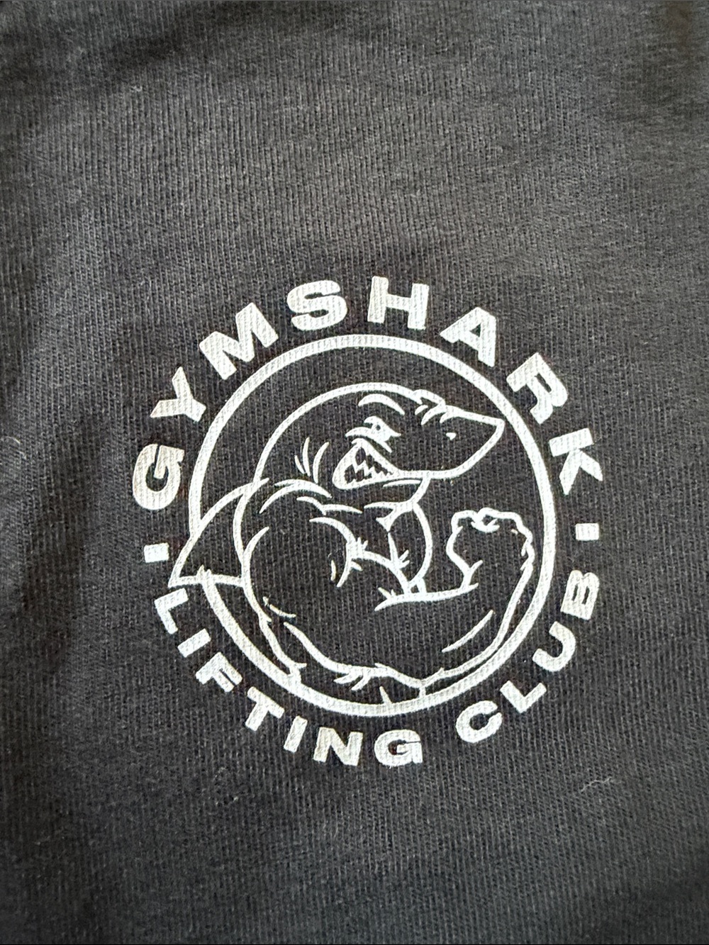 Gymshark Black Cropped Logo Tee with White Emblem - Picture 3 of 4